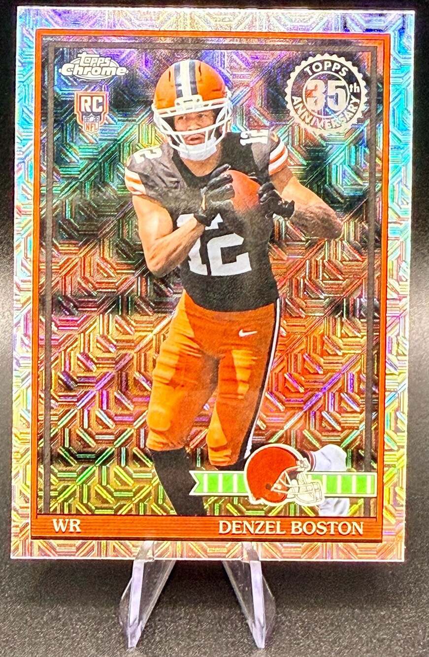 Denzel Boston 2026 Topps Flagship 35th Anniversary Mojo Rookie Cleveland Browns